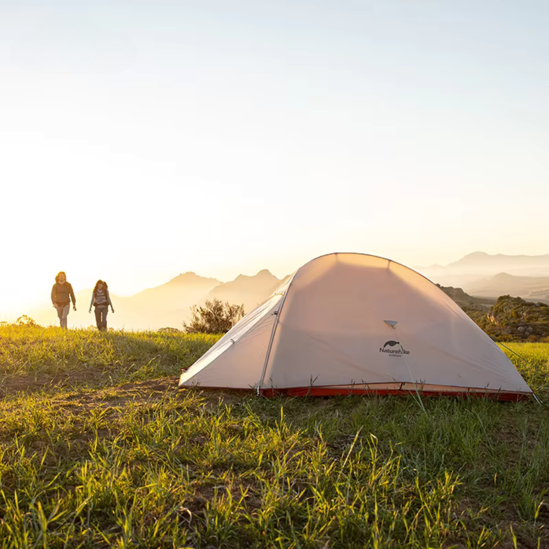 Naturehike Ultralätt 2-Personers Campingtält – Vattentätt Nylon för Trekking, Vandring och Utomhusresor